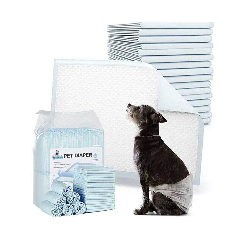 50x Large Puppy Training Trainer Train Pads Toilet Pee Wee Poo Dog Pet Cat Mats