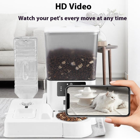 Double Bowl Intelligent Surveillance Video Feeder